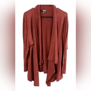 a.n.a Brown Cardigan Sweater Open Front Long Length